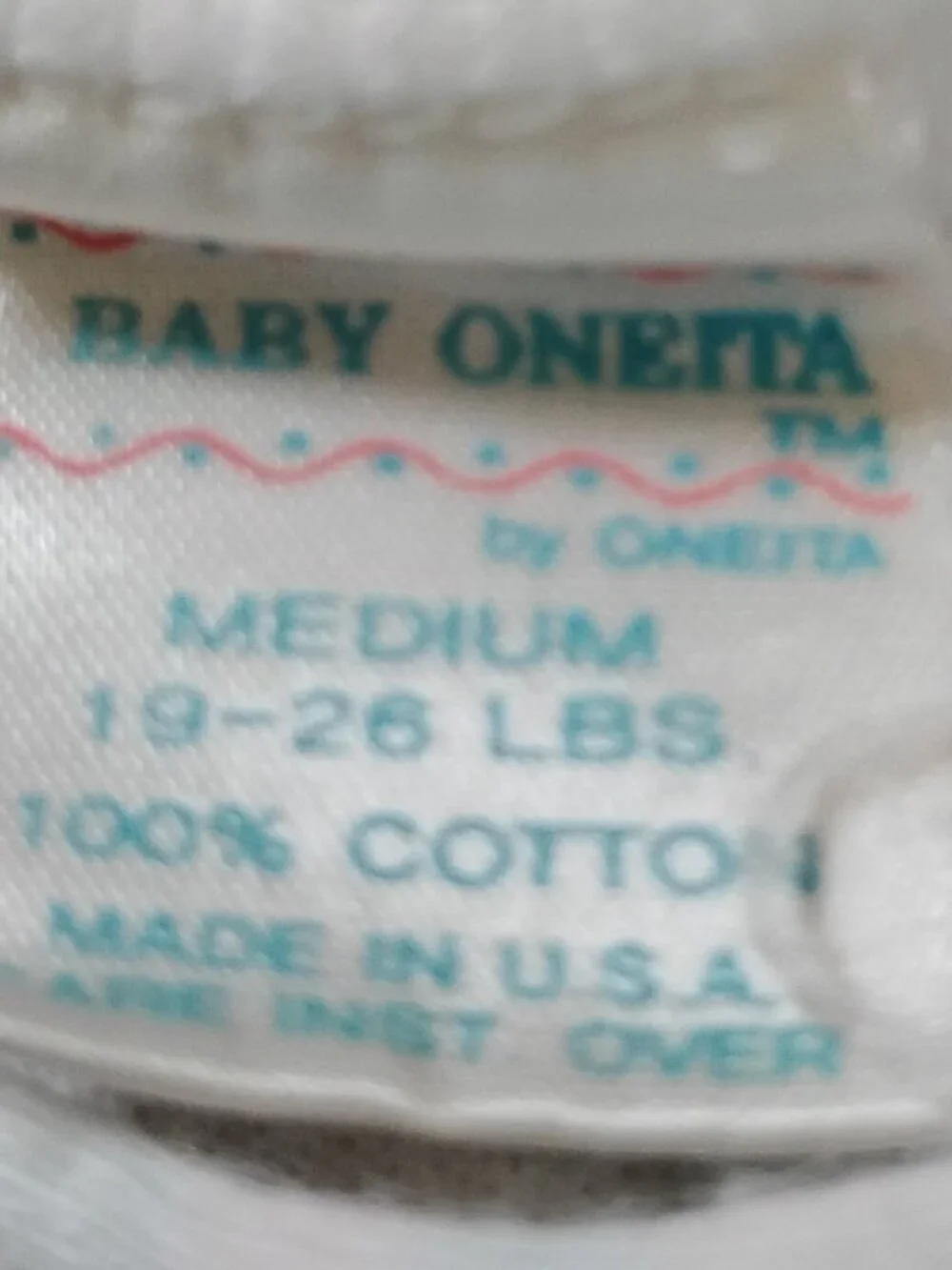 Vintage Gerber Baby Oneita Onesies Lot (6)